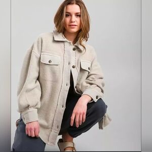 Women's light grey Jacket ruby size large free people